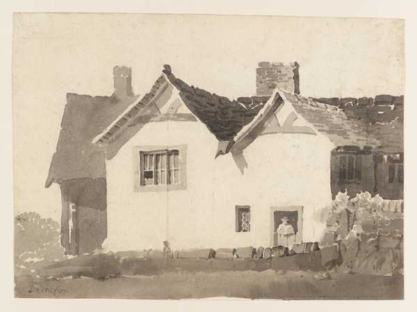Cottage at Stratford. Verso: Drawing