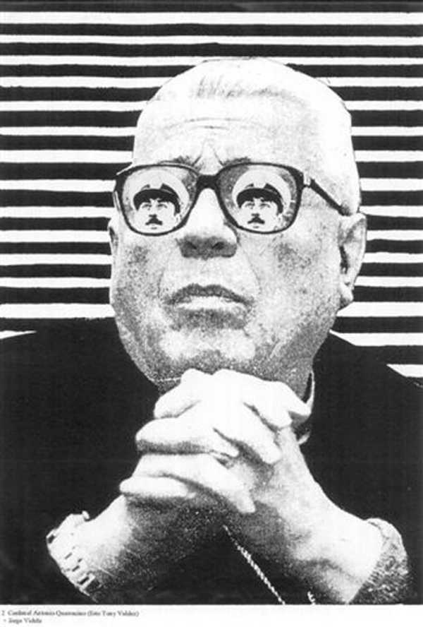 Cardinal Antonio Quarracino (Photo: Tony Valdez) + Jorge Videla