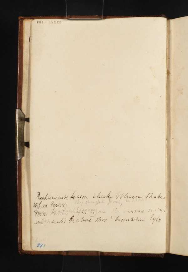 ‘Inscription by Turner: A Draft of Poetry‘, Joseph Mallord William ...