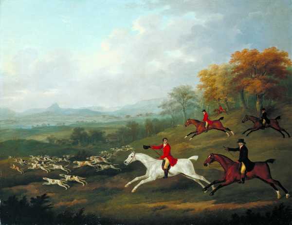 The Earl of Darlington Fox-Hunting with the Raby Pack: Full Cry