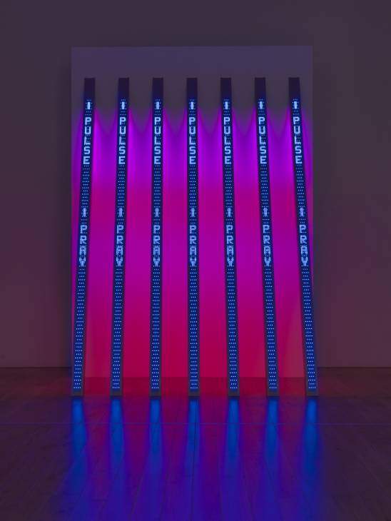 BLUE PURPLE TILT', Jenny Holzer, 2007 | Tate