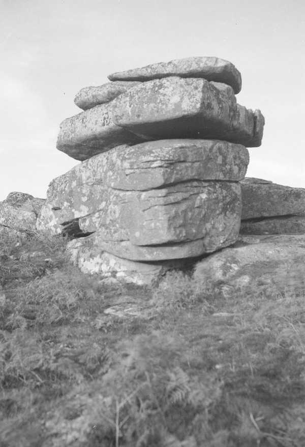 Photograph of a stone formation in Cornwall‘, John Piper, [October 1962]‘, John Piper, [October