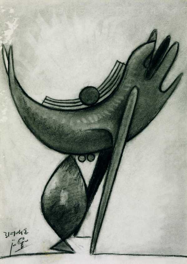 Figure with Three Balls, No. 2