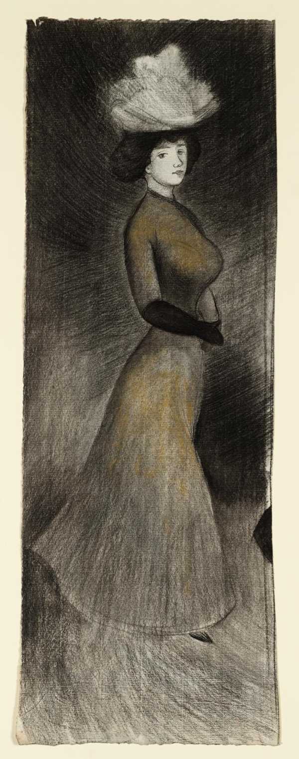 ‘Girl with Black Gloves‘, Joan González, c.1905 | Tate