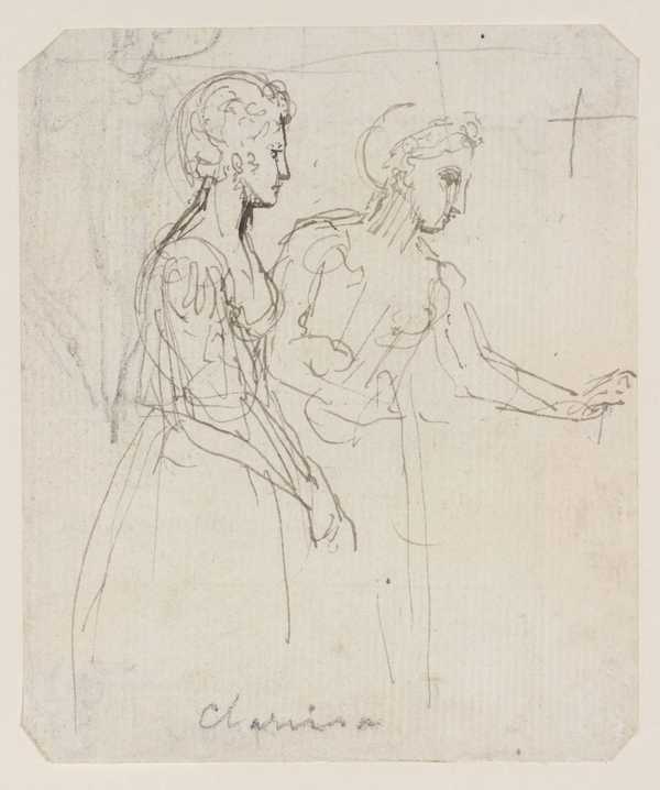 Illustration to ‘Clarissa’: Two Women Standing