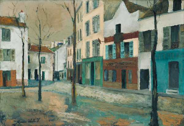 ‘La Place du Tertre‘, Maurice Utrillo, c.1910 | Tate