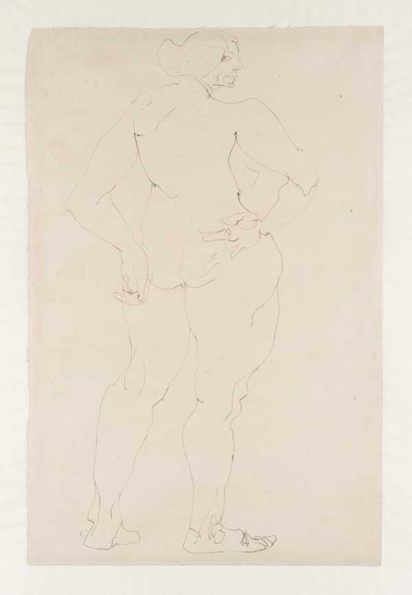 Standing Female Nude, Hands on Hips