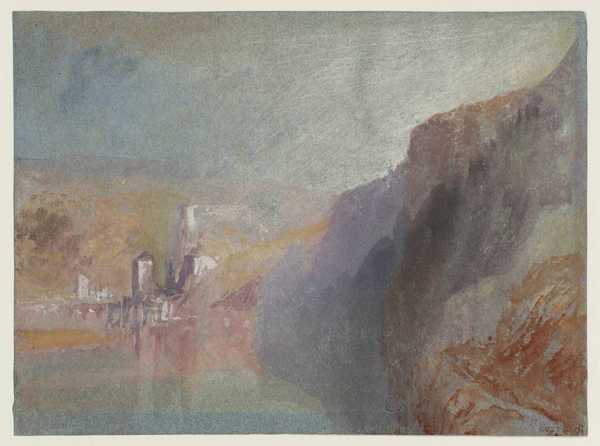 ‘Huy from the West‘, Joseph Mallord William Turner, c.1839 | Tate