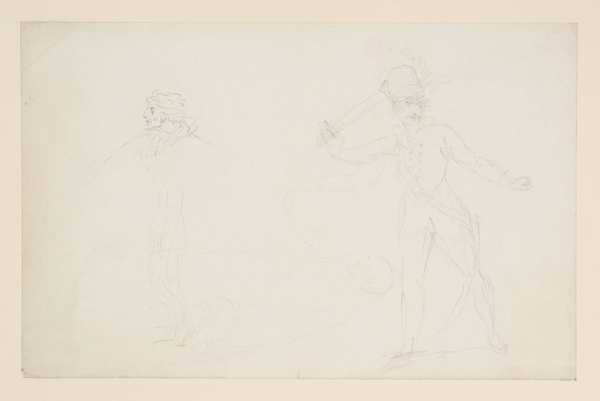 Two Figures, Possibly Theatrical