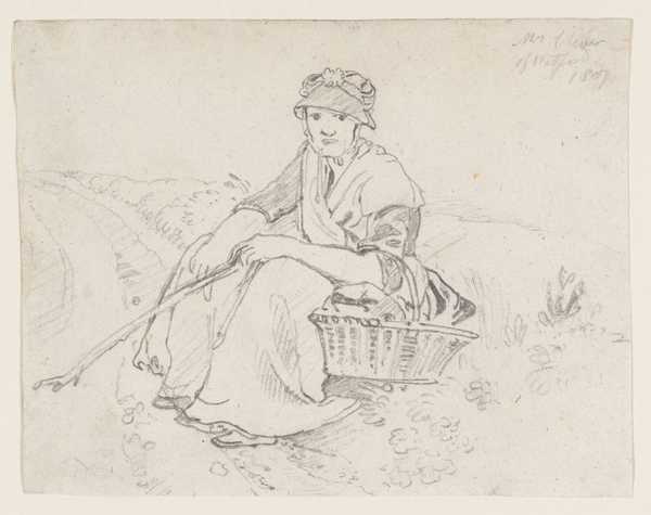 A Country Woman, Seated