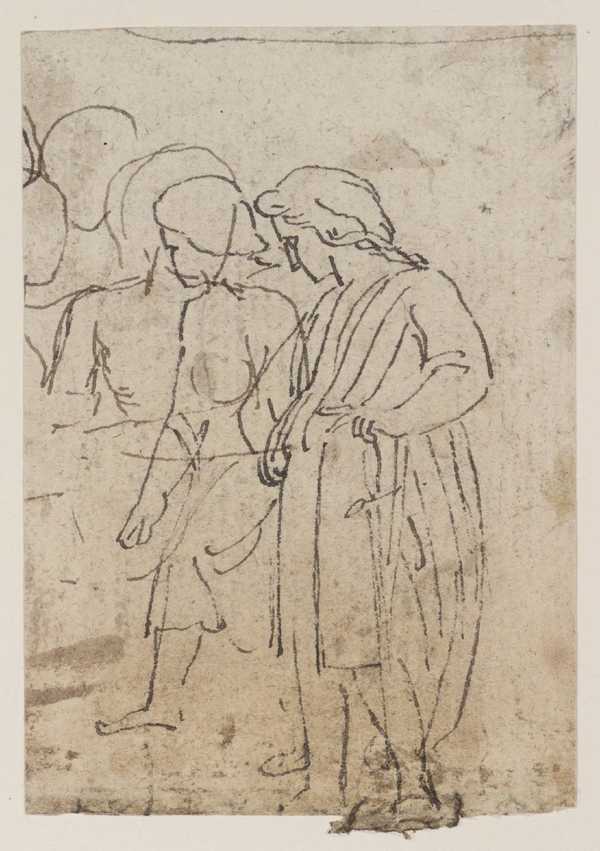 Draped Standing Figures