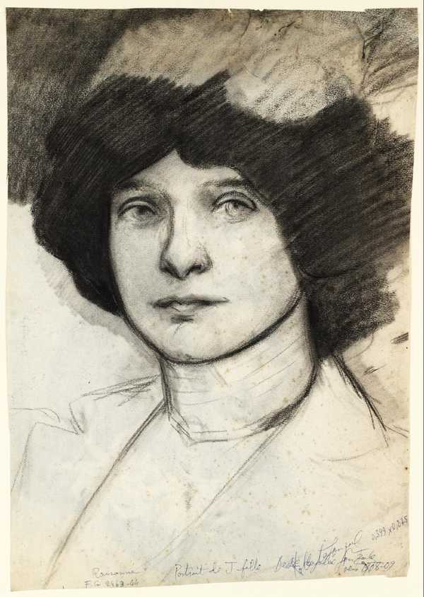 ‘Portrait of a Girl. Verso: The Frill‘, Julio González, c.1908–9 | Tate