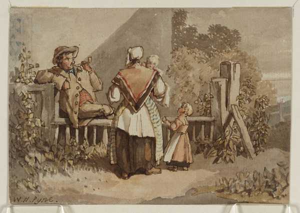 Peasants outside a Cottage