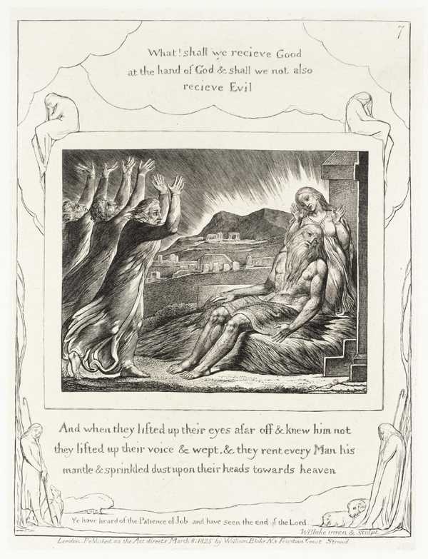 ‘Job’s Comforters‘, William Blake, 1825, reprinted 1874 Tate