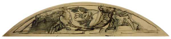 Design for ‘The Angel Announcing the Birth of Our Lord to the Shepherds’ (N01957)