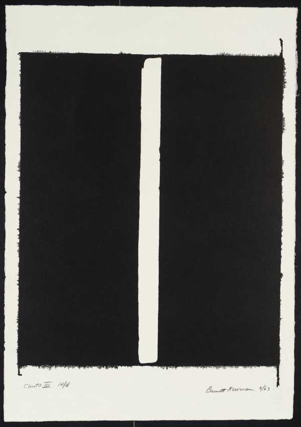 ‘Canto III‘, Barnett Newman, 1963–4 | Tate