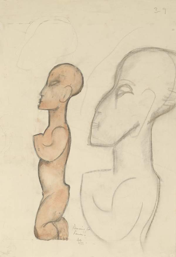 Two designs featuring a faun and a feline creature‘, Alan L. Durst ...
