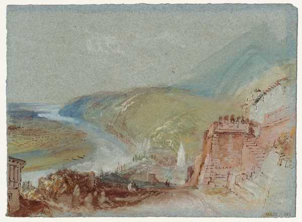 ‘Caudebec-en-Caux from Saint-Clair, Normandy‘, Joseph Mallord William ...