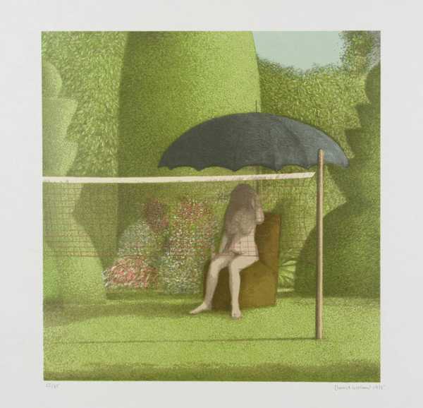 Girl Sitting in a Garden