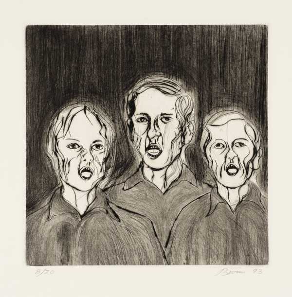 Man and Two Boys