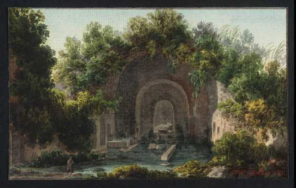 View of the Fountain ?di Egere, Rome