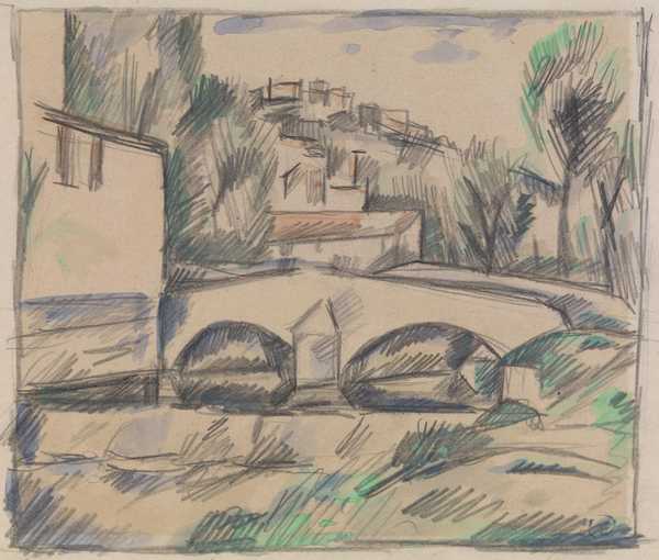Sketch for ‘The Old Bridge at Cagnes’