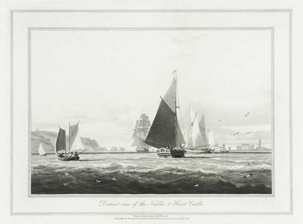 Distant View of the Needles & Hurst Castle