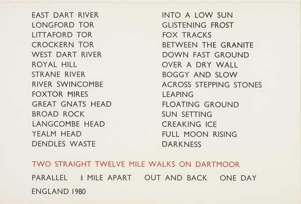 Two Straight Twelve Mile Walks on Dartmoor, England 1980