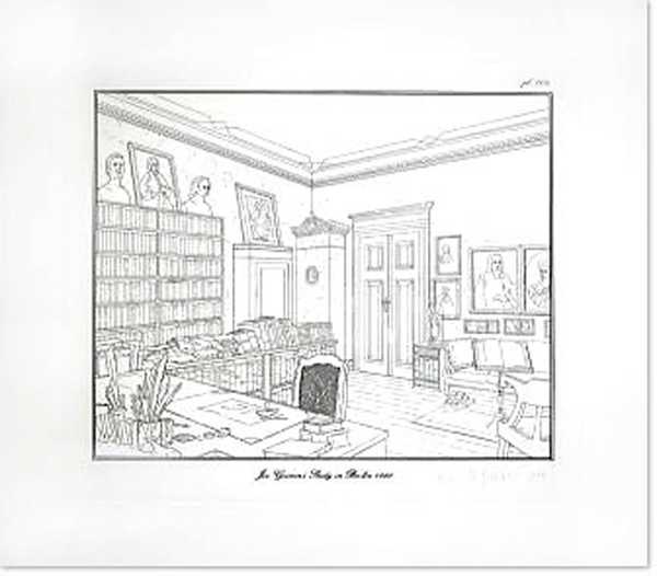Jacob Grimms’ Study in Berlin - Wilhelm Grimms’ Study in Berlin