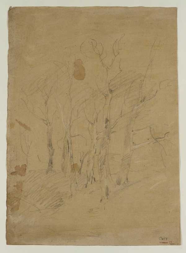 ‘Trees at Knockholt or Chevening‘, Joseph Mallord William Turner, c ...