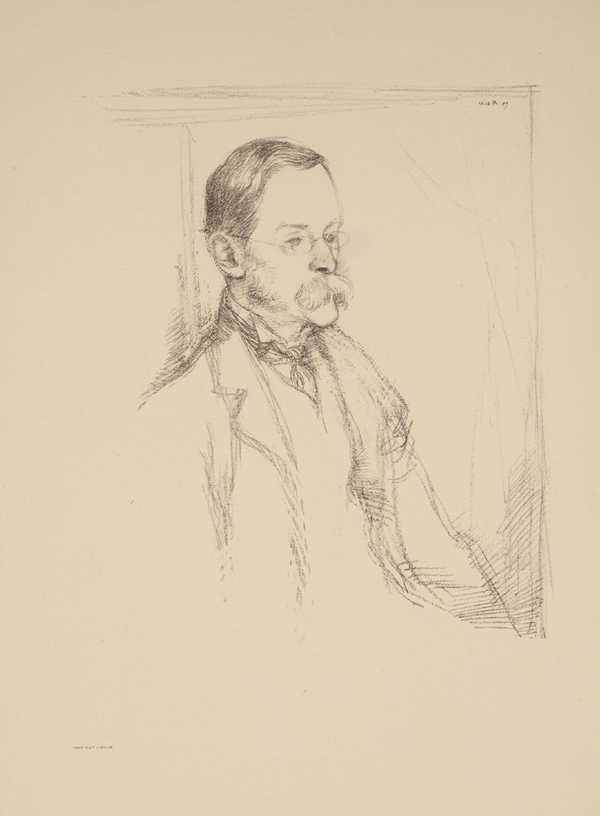 ‘Mr Frederick Pollock [Part I]‘, Sir William Rothenstein, 1897 | Tate