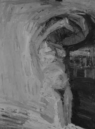 ‘Orange Nude: S. Undressing‘, Andrew Forge, 1961 | Tate