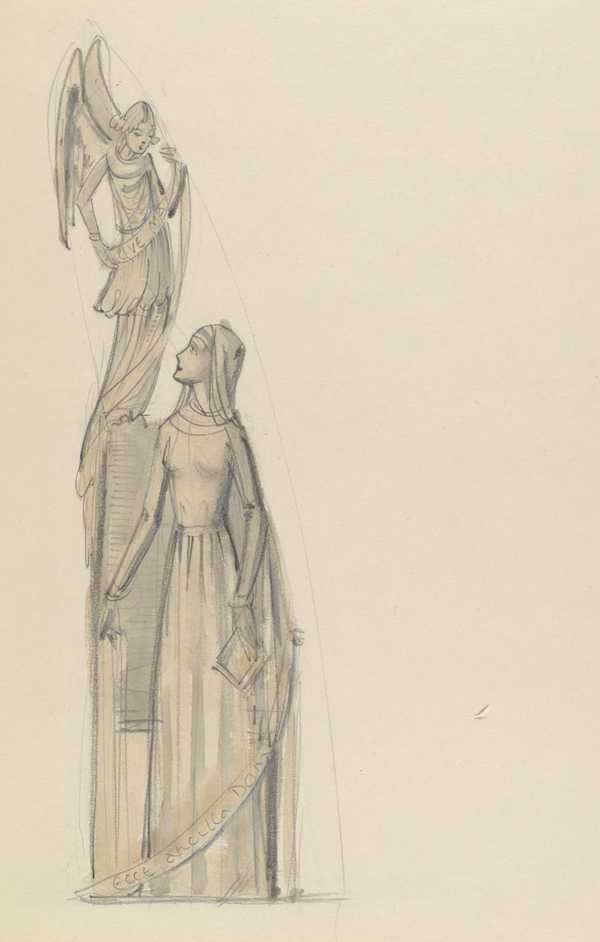 Designs depicting the Annunciation and an incomplete cross‘, Alan L ...