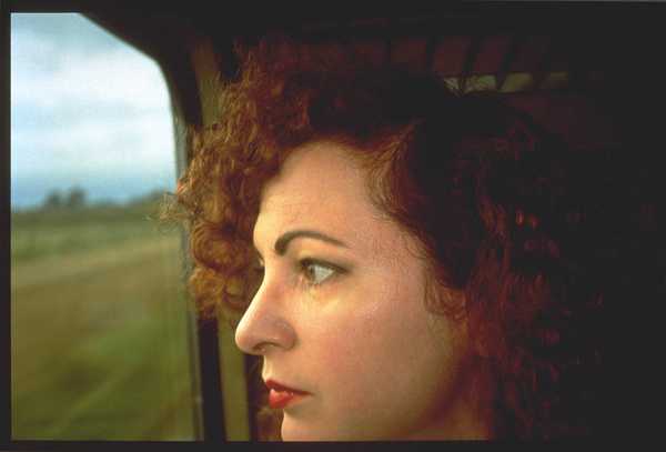 Self-Portrait on the train, Germany