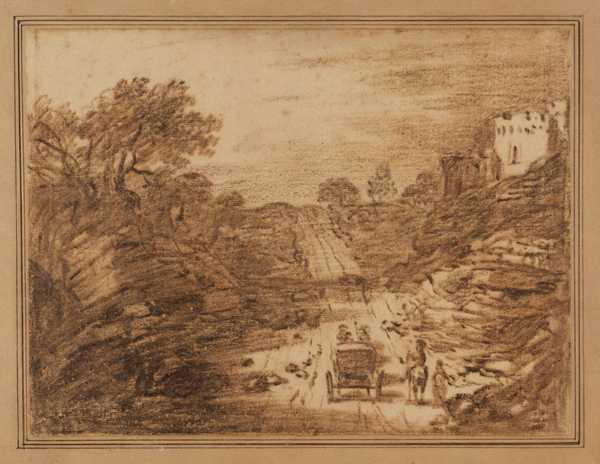 Landscape with Castle and Carriage