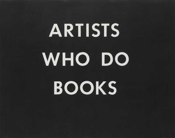 ARTISTS WHO DO BOOKS