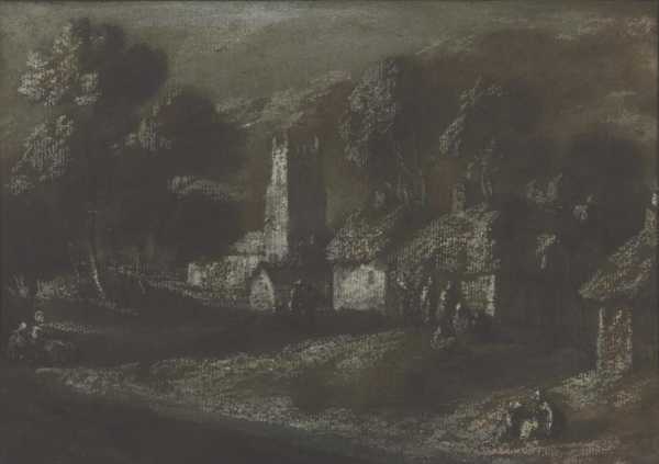 Village Scene with Figures