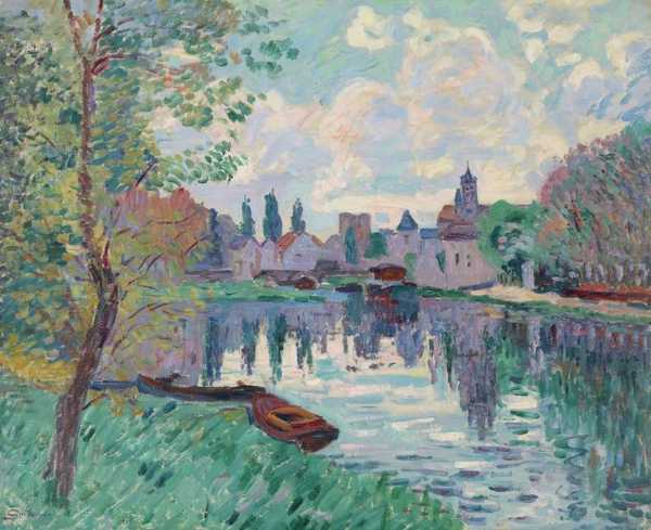 ‘Moret-sur-Loing‘, Armand Guillaumin, 1902 | Tate