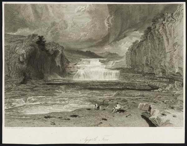 ‘Aysgarth Force, engraved by J. Scott‘, after Joseph Mallord William ...