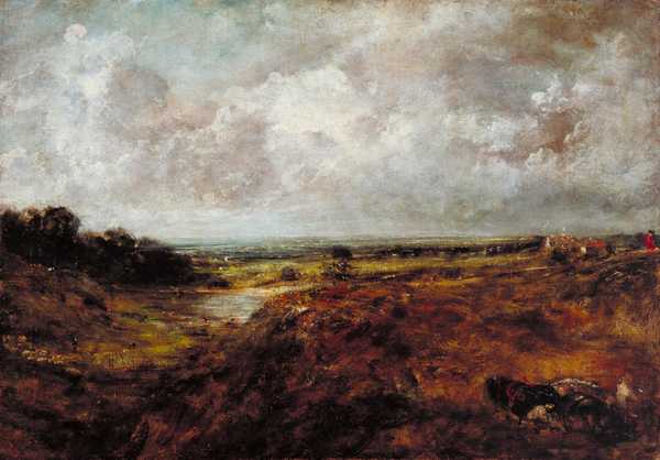 Branch Hill Pond, Hampstead Heath, with a Cart and Carters