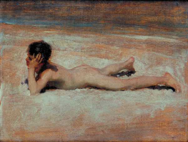 A Nude Boy on a Beach