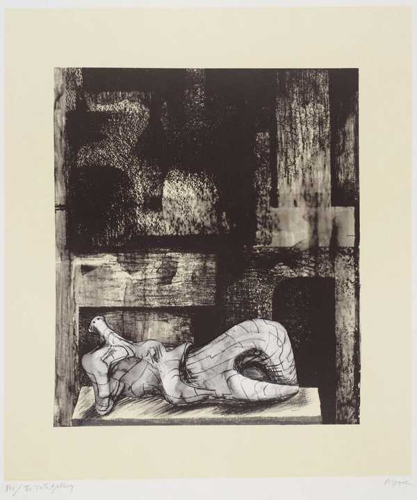 ‘Reclining Figure Architectural Background II‘, Henry Moore OM, CH ...