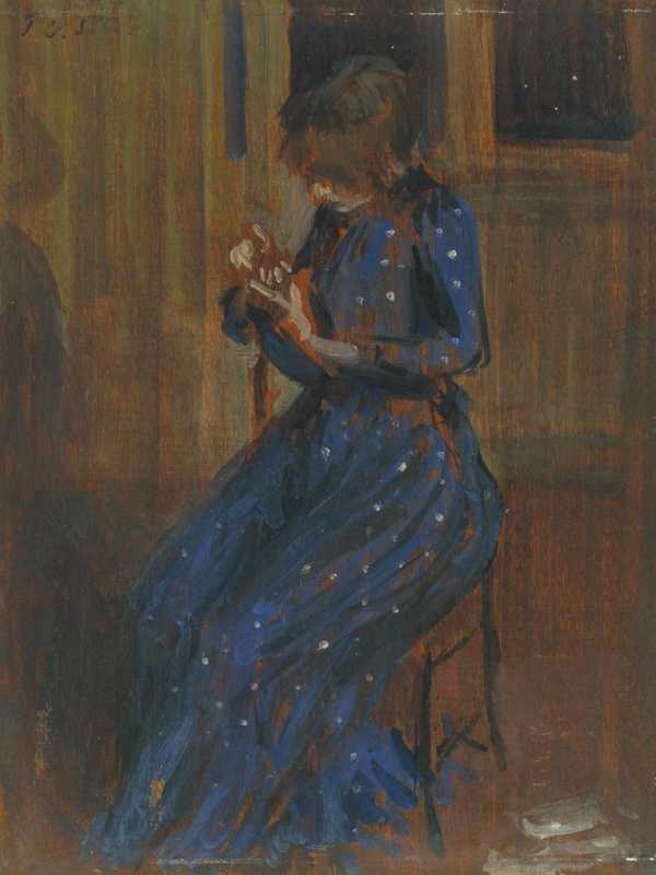 Girl in a Blue Dress
