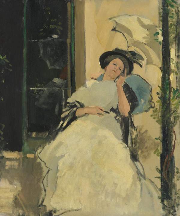 Woman on a Balcony
