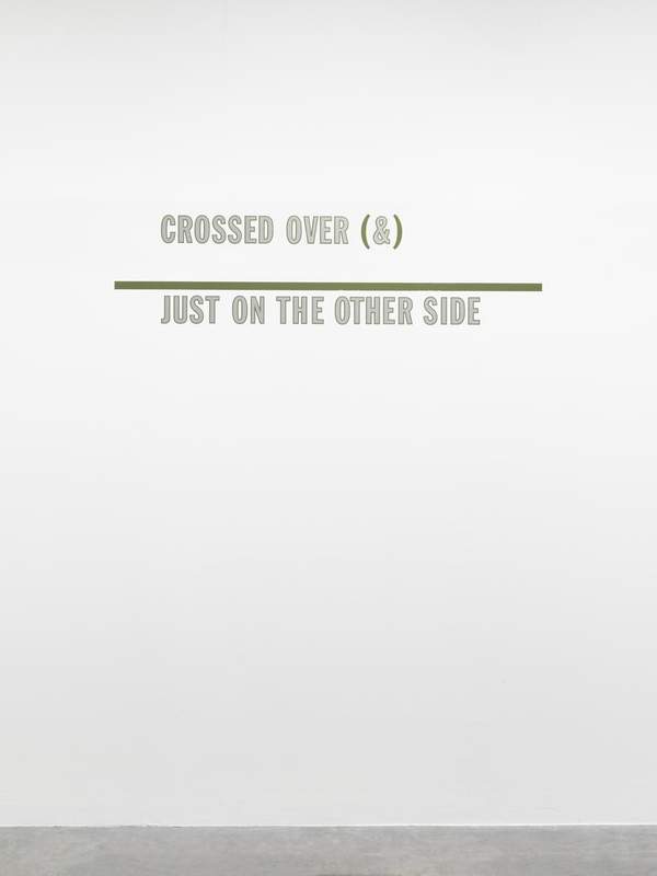 CROSSED OVER (&) JUST ON THE OTHER SIDE
