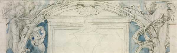 Design for the Top Panel of the Overmantel of the Fireplace for Dorchester House
