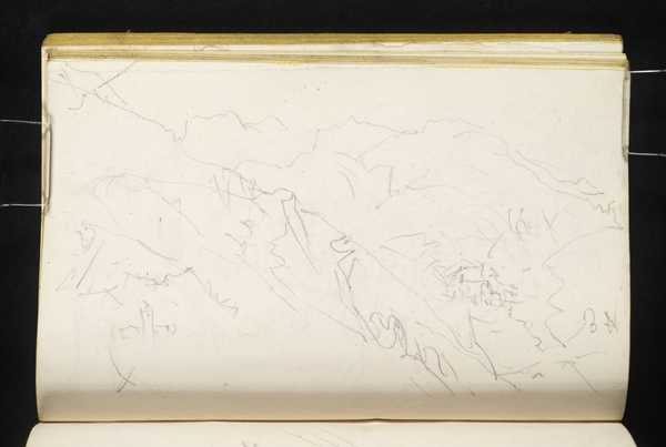 ‘Mountains, with Buildings‘, Joseph Mallord William Turner, c.1828 | Tate