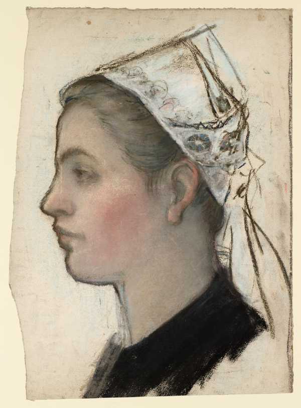 Profile of a Girl in a Head-Dress