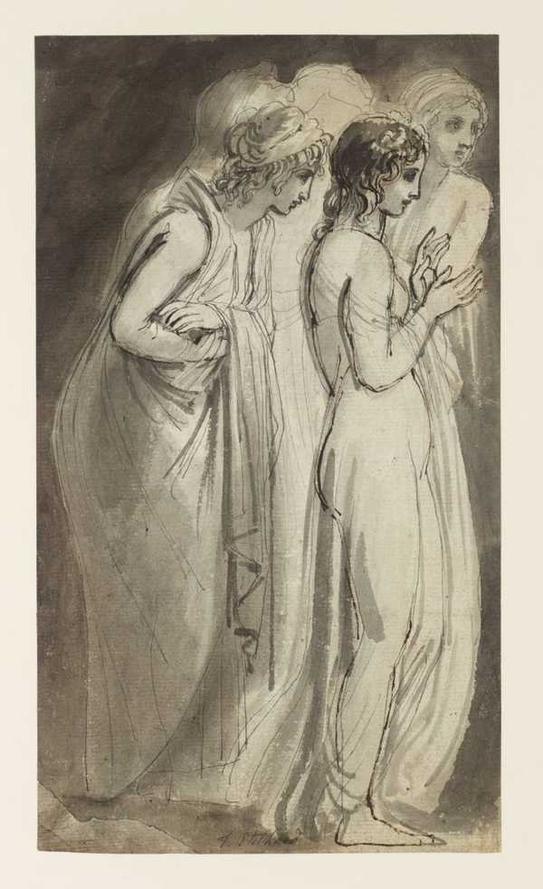 A Group of Five Maidens