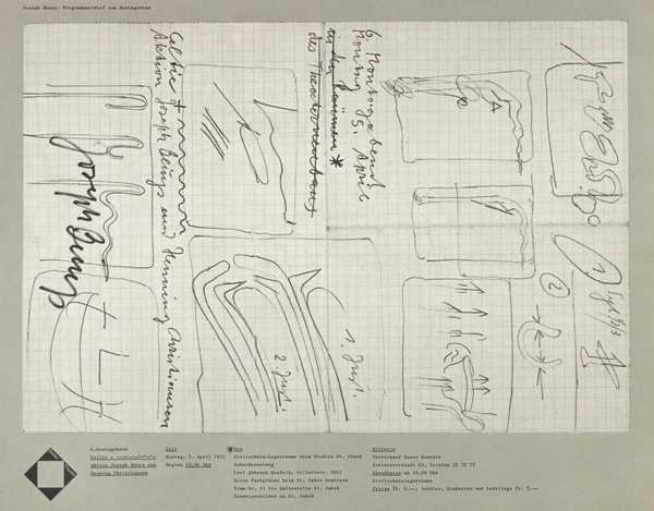 Joseph Beuys: Programmentwurf zum Montagabend. Baster Theater